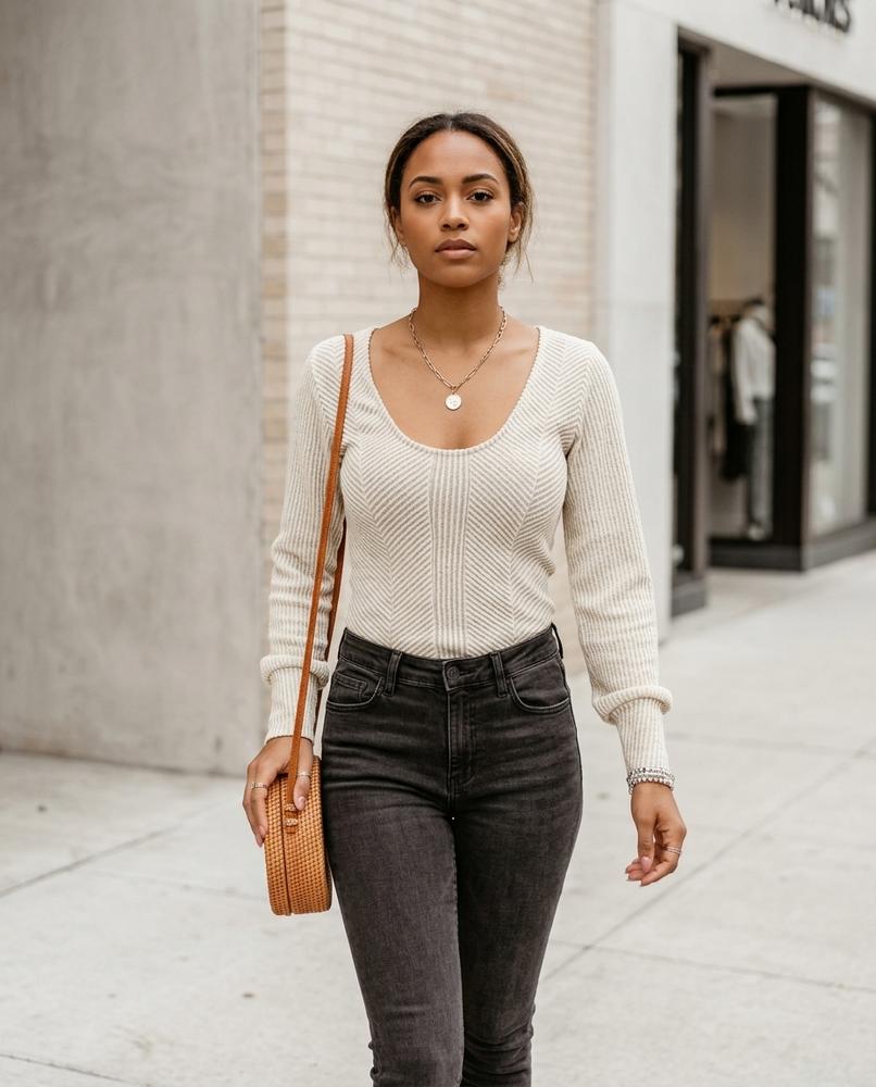 Zumieze - Tisil | Ribbed Fitted Sweater Women