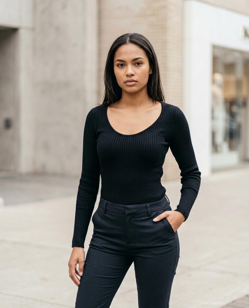 Zumieze - Tisil | Ribbed Fitted Sweater Women