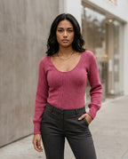 Zumieze - Tisil | Ribbed Fitted Sweater Women