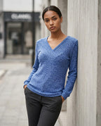 Zumieze - Davin | Rib-Knit Surplice Sweater Women