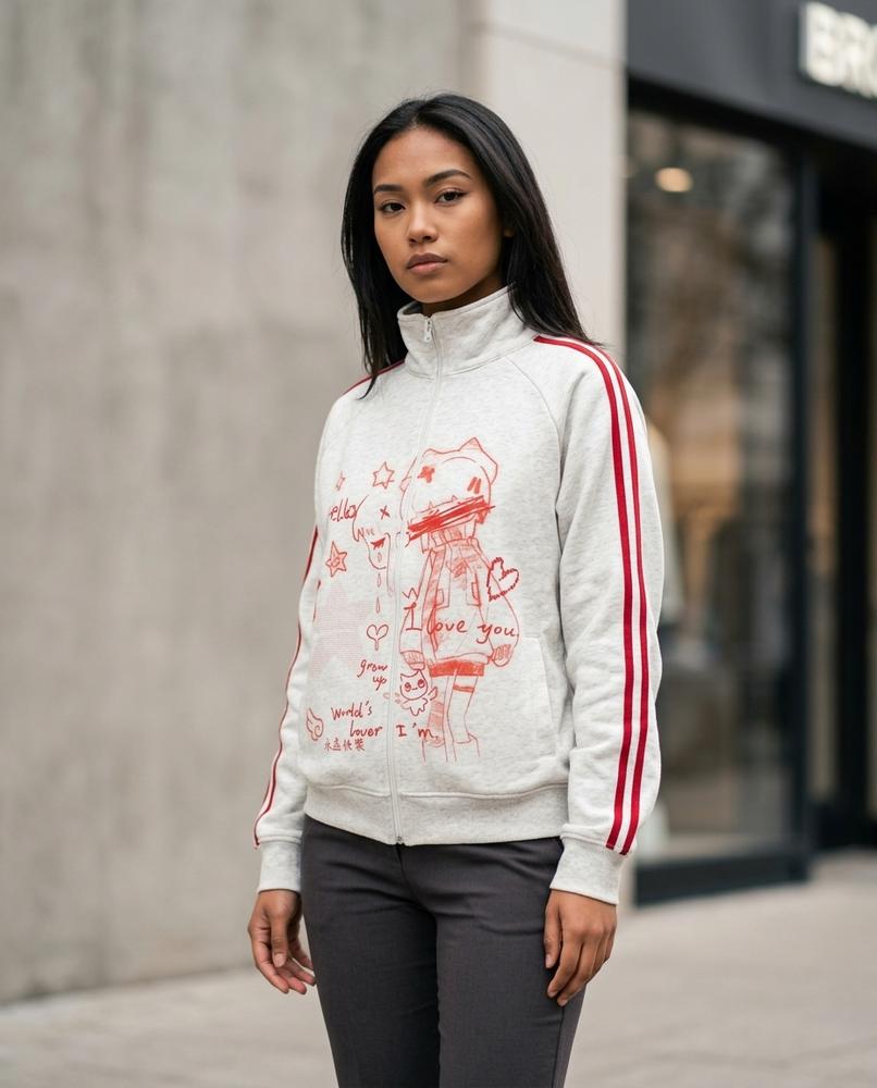 Zumieze - Nolev | Zip-Up Printed Jacket Unisex