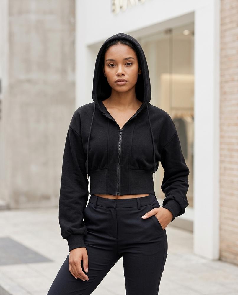 Zumieze - Visel | Cropped Zip-Up Hoodie Women