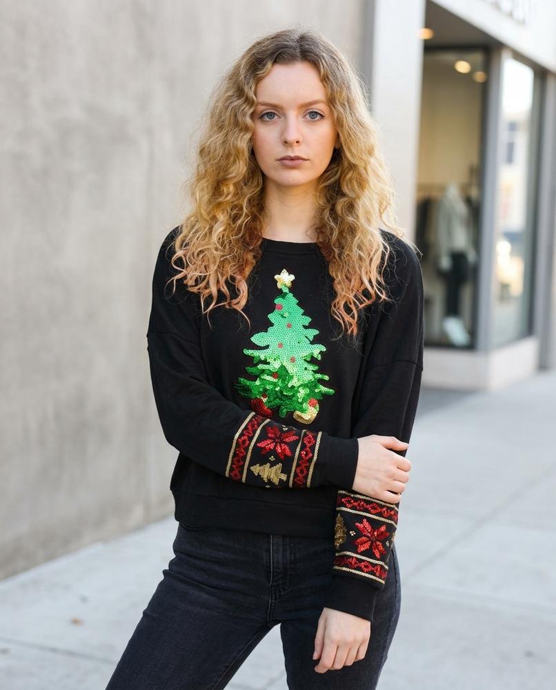Zumieze - Yotor | Sequined Long-Sleeved Sweatshirt Women