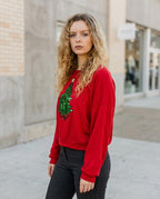 Zumieze - Yotor | Sequined Long-Sleeved Sweatshirt Women
