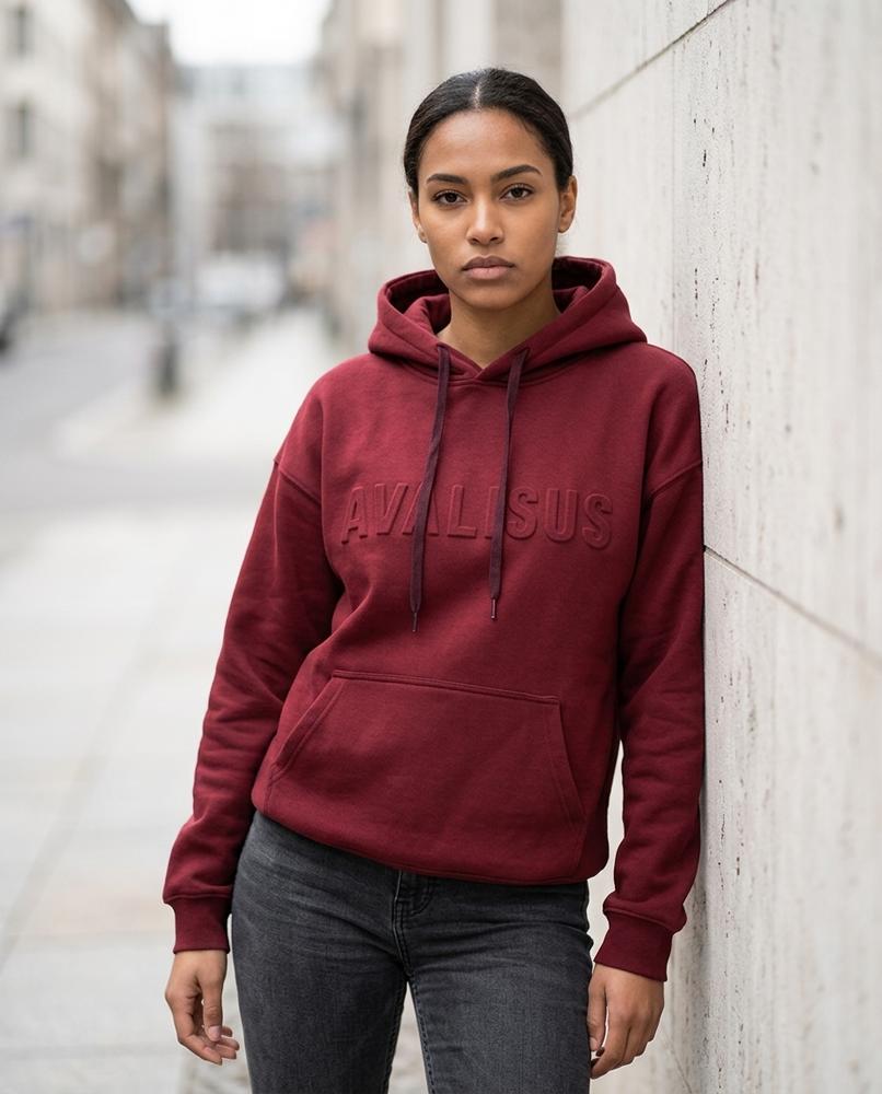 Zumieze - Alrev | Embossed Relaxed-Fit Hoodie Men
