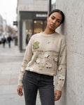 Zumieze - Lylev | Embroidered Relaxed-Fit Sweater Women