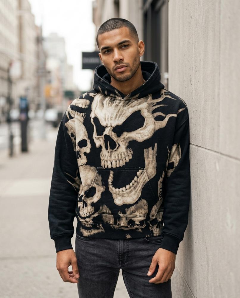 Zumieze - Minor | Printed Loose Fit Hoodie Unisex