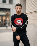 Zumieze - Kaken | Ribbed Embroidered Sweatshirt Men