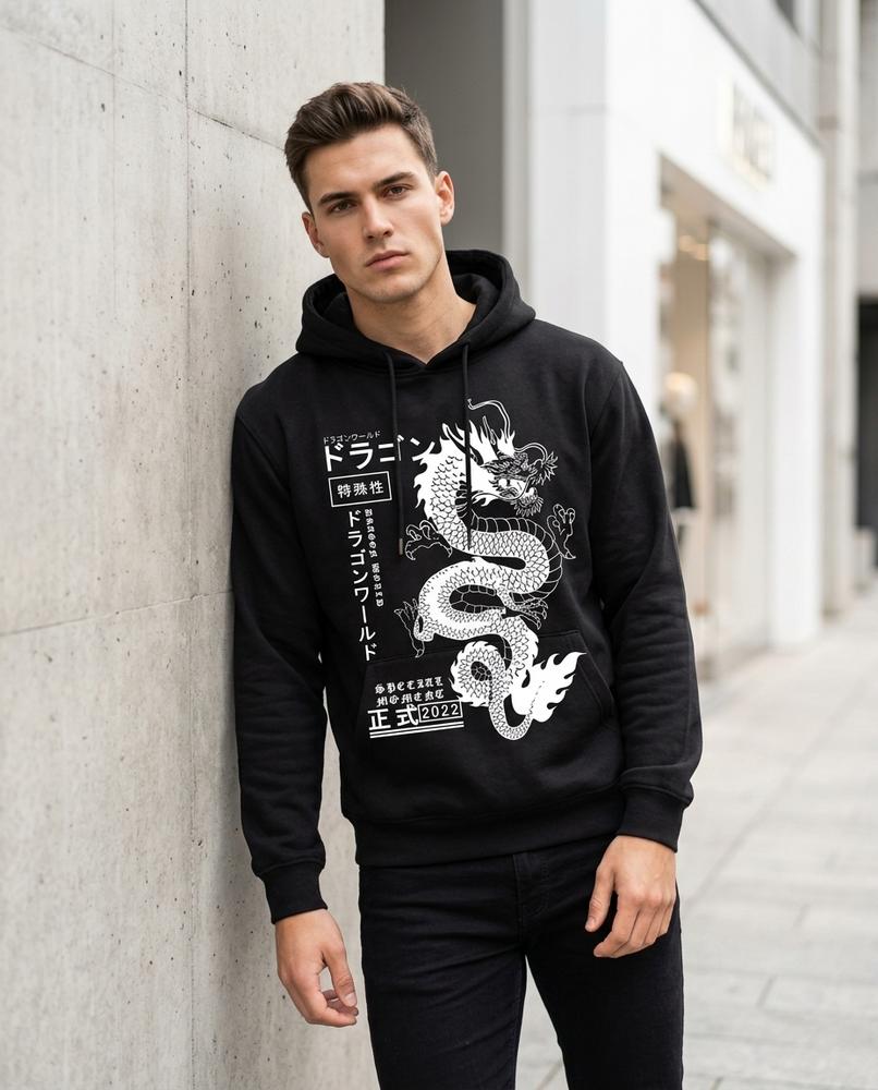 Zumieze - Yovin | Printed Relaxed Fit Hoodie Men