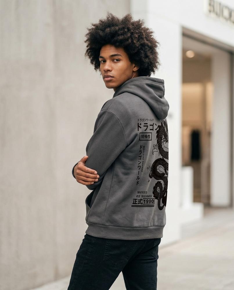 Zumieze - Yovin | Printed Relaxed Fit Hoodie Men