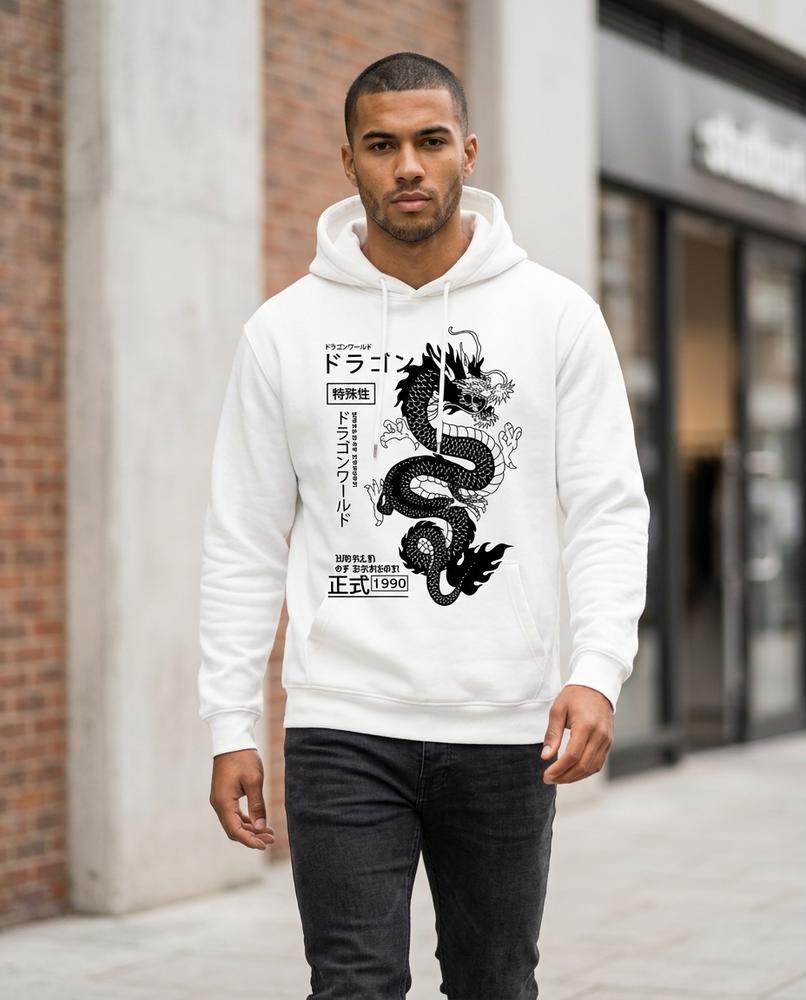 Zumieze - Yovin | Printed Relaxed Fit Hoodie Men