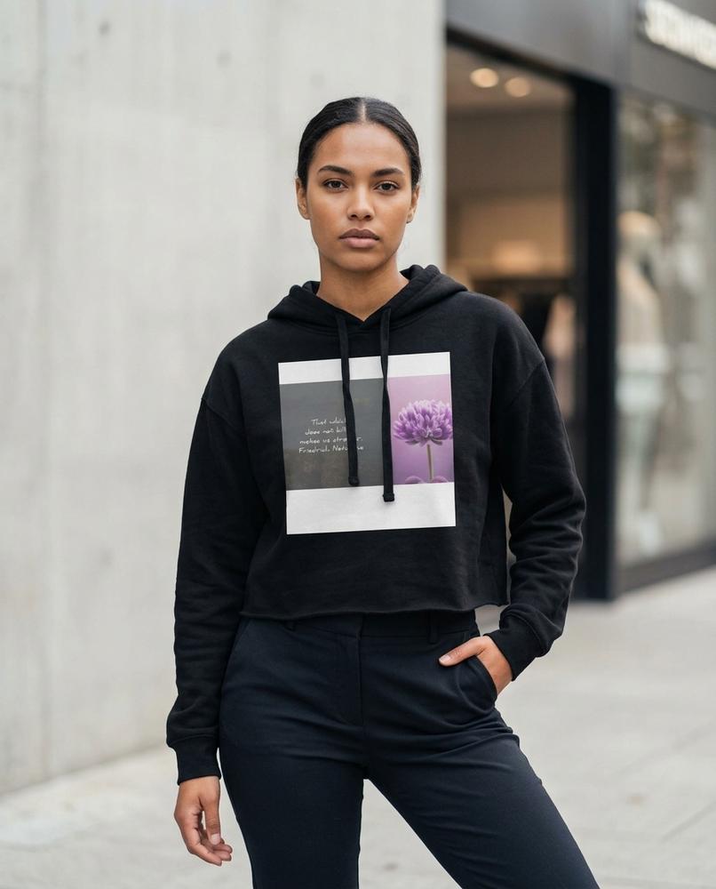 Zumieze - Cosel | Cropped Printed Hoodie Women