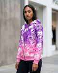 Zumieze - Yolin | Zip-Up Printed Hoodie Women