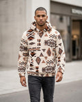 Zumieze - Vesel | Plush Patterned Hoodie Men