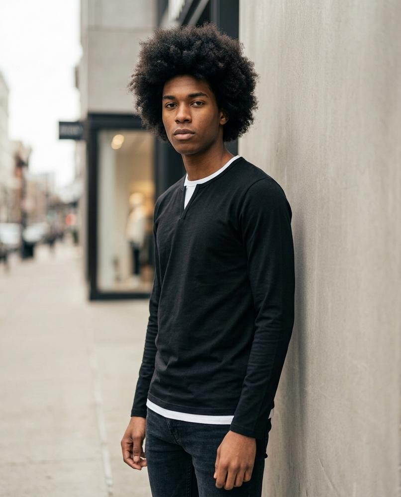 Zumieze - Ellar | Long-Sleeved Layered-Look T-Shirt Men