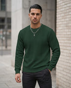 Zumieze - Tivan | Cable-Knit Crewneck Sweater Men