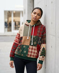 Zumieze - Tisol | Patchwork Embroidered Hoodie Women