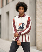 Zumieze - Nolor | Striped Quarter-Zip Sweatshirt Unisex