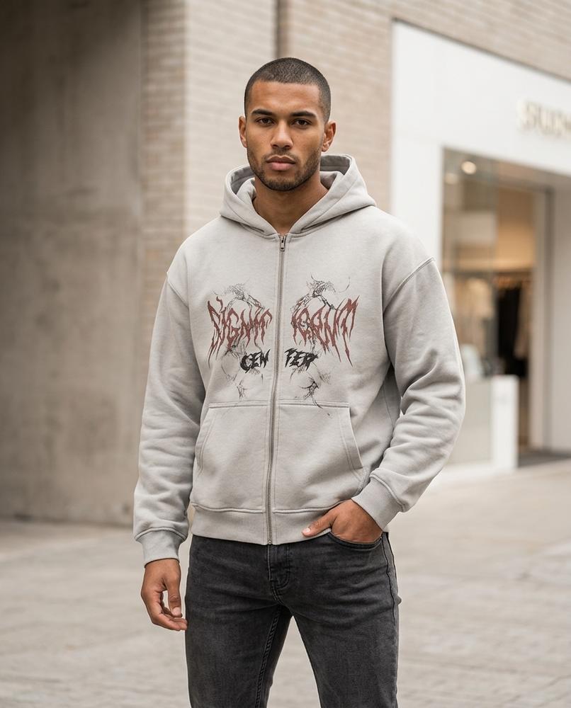 Zumieze - Kaver | Washed Zip-Up Hoodie Men