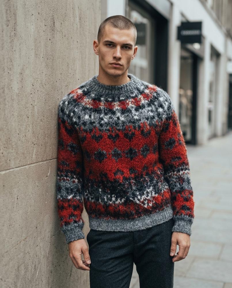 Zumieze - Zenal | Patterned Thick-Knit Sweater Men