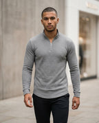 Zumieze - Nenal | Textured Quarter-Zip Sweater Men