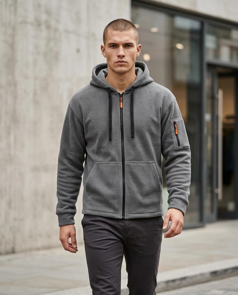 Zumieze - Caron | Zip-Up Lined Hoodie Men