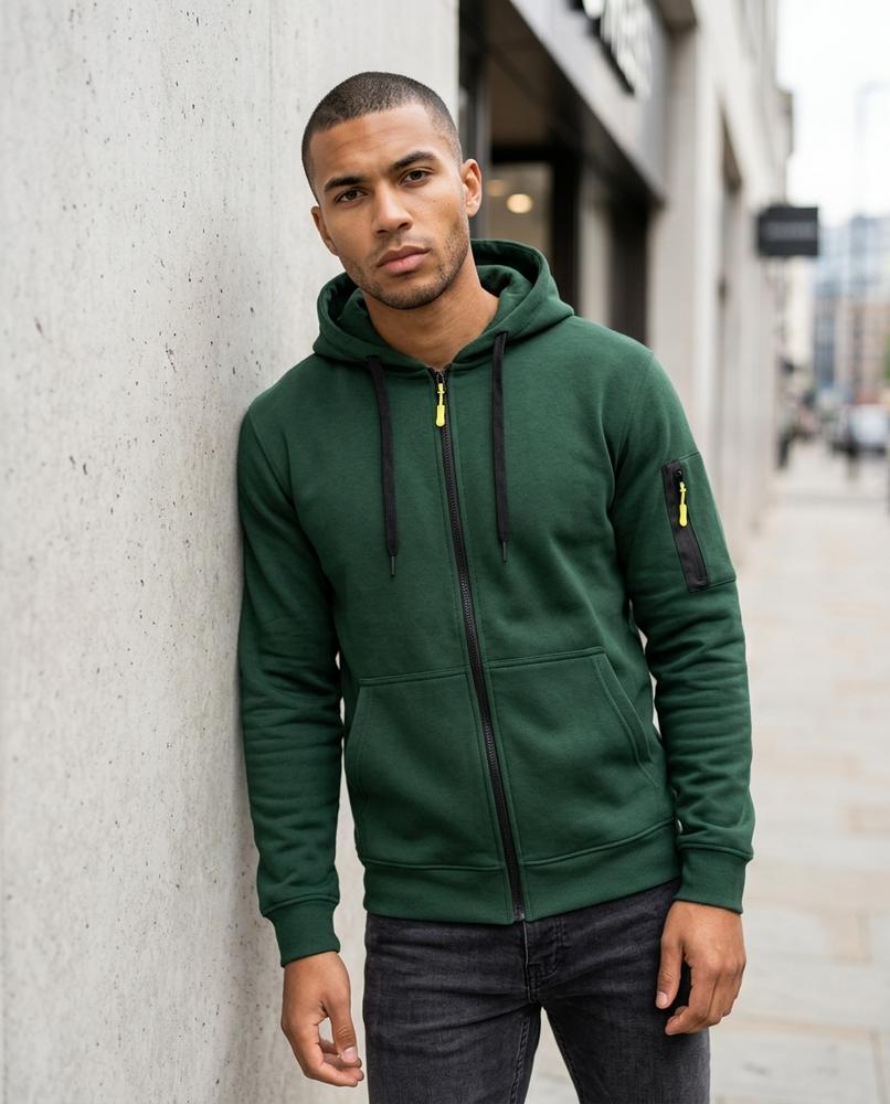 Zumieze - Caron | Zip-Up Lined Hoodie Men