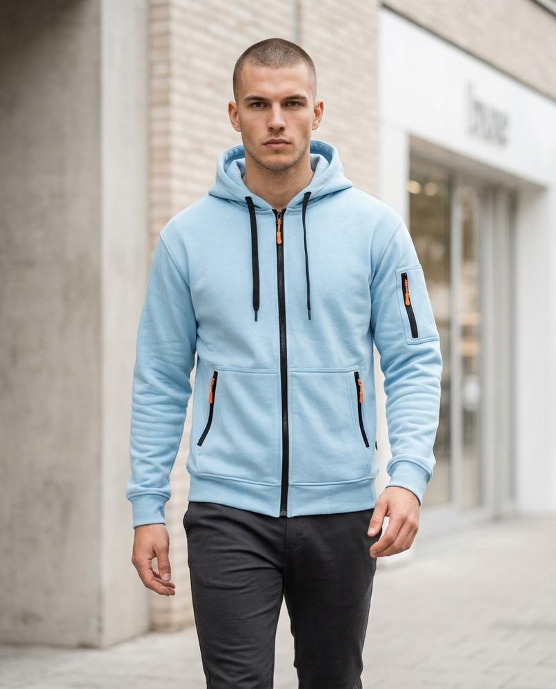 Zumieze - Caron | Zip-Up Lined Hoodie Men