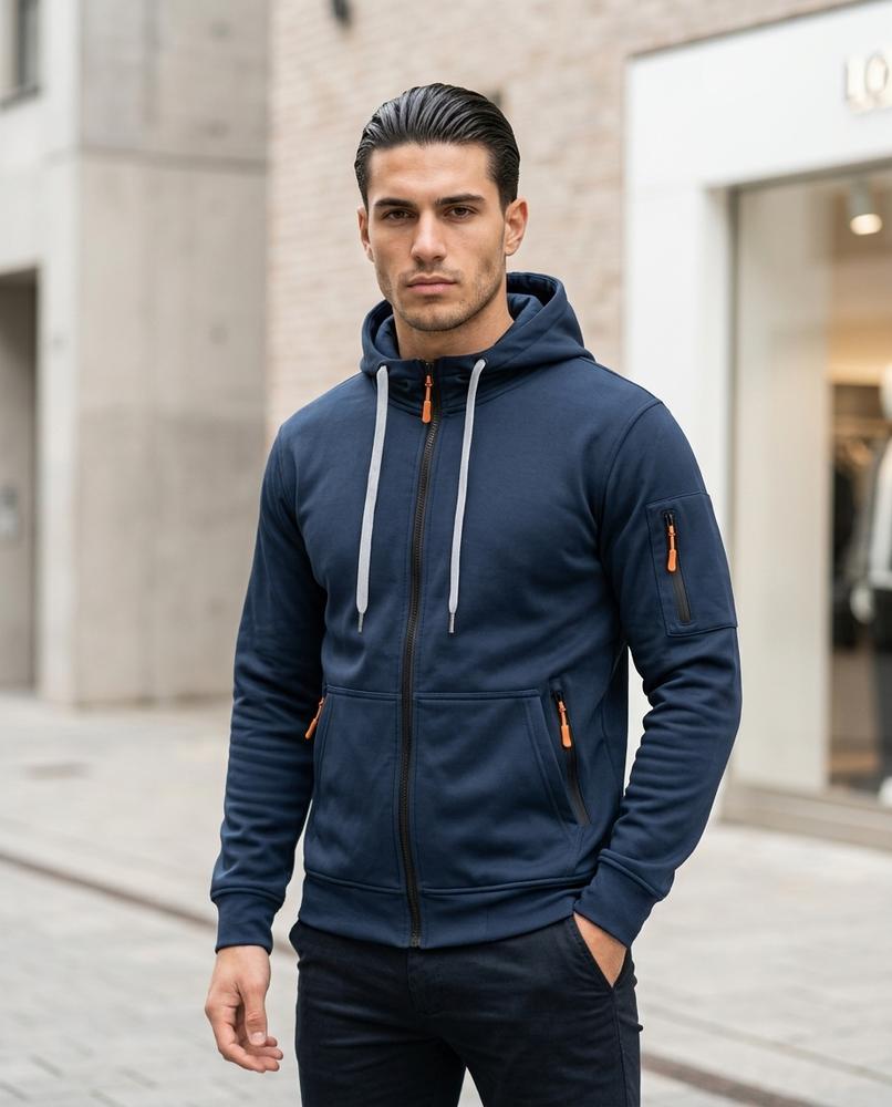 Zumieze - Caron | Zip-Up Lined Hoodie Men