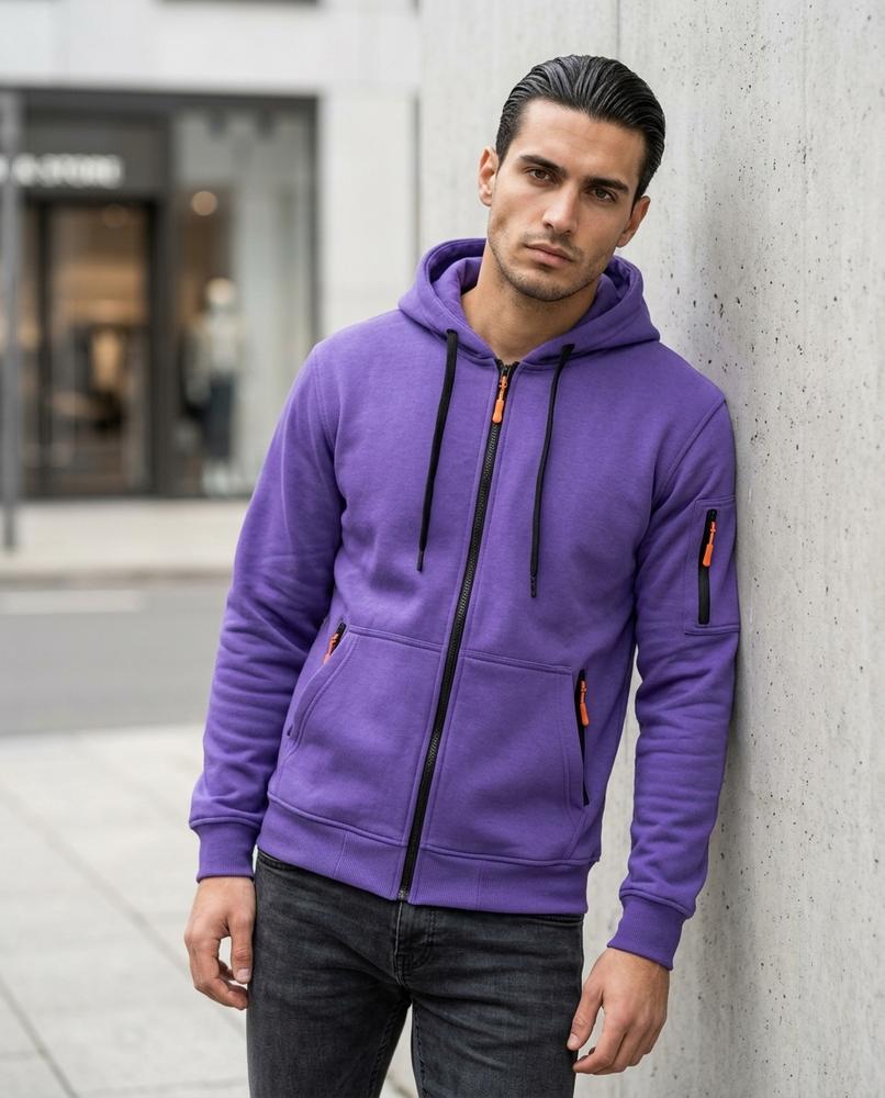 Zumieze - Caron | Zip-Up Lined Hoodie Men