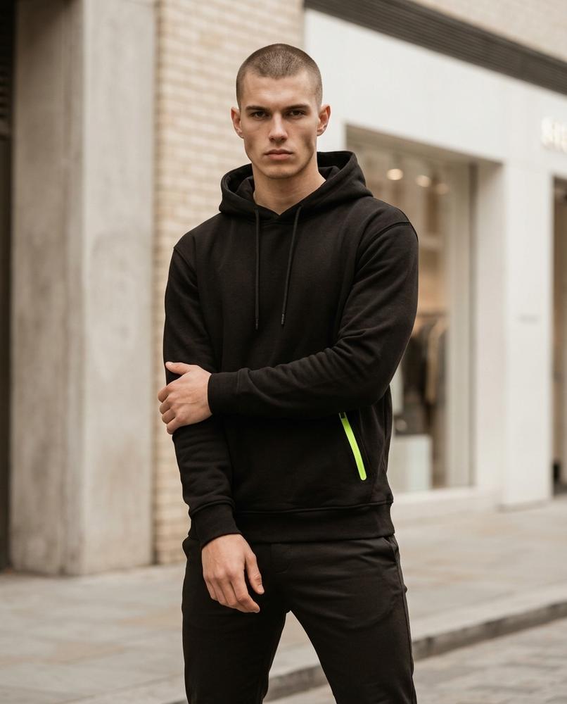 Zumieze - Salin | Pullover Zipped-Pocket Hoodie Men