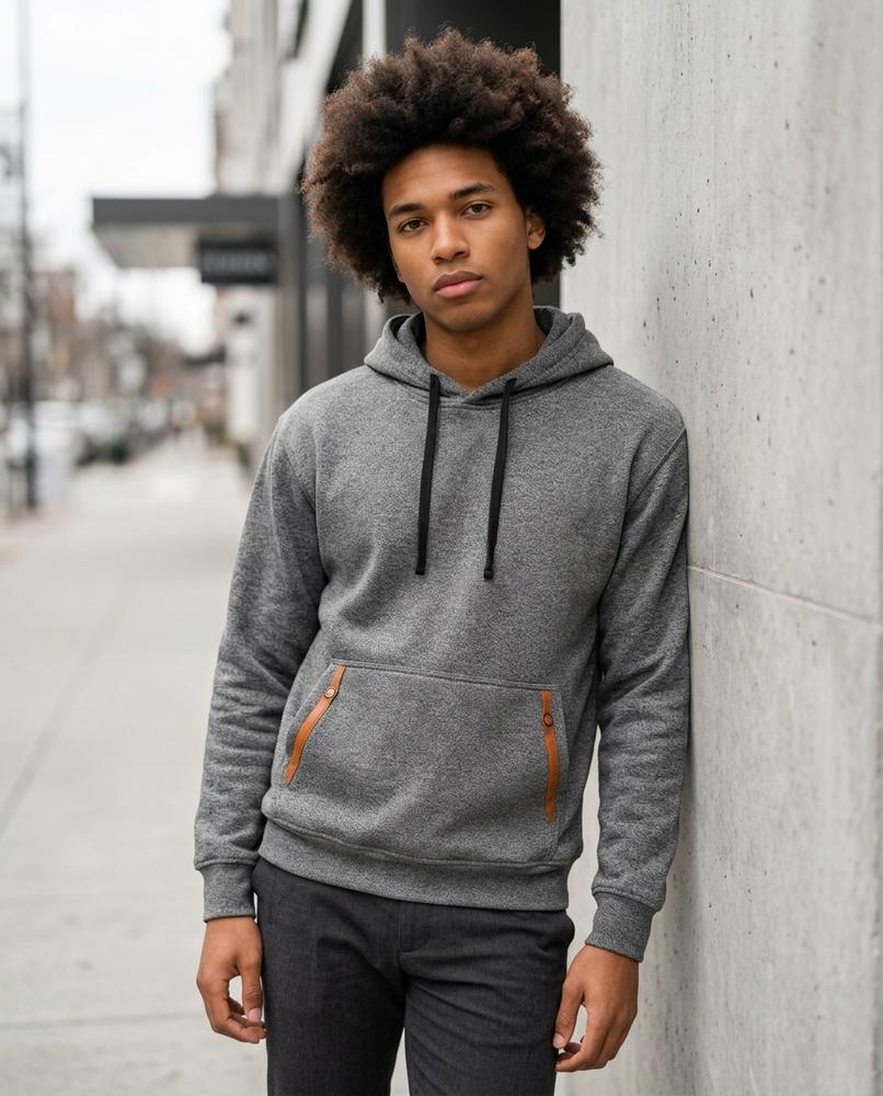 Zumieze - Salin | Pullover Zipped-Pocket Hoodie Men
