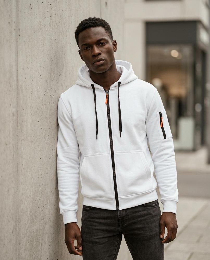 Zumieze - Caron | Zip-Up Lined Hoodie Men