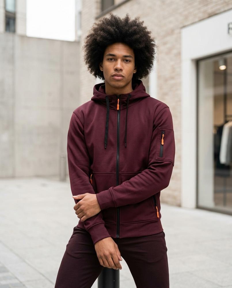 Zumieze - Caron | Zip-Up Lined Hoodie Men