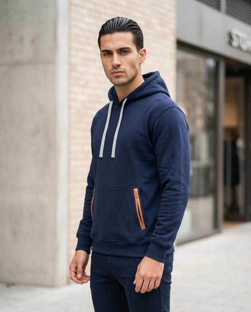 Zumieze - Salin | Pullover Zipped-Pocket Hoodie Men
