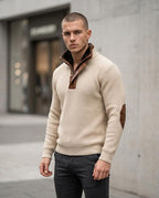 Zumieze - Semel | Rib-Knit Quarter-Zip Sweater Men