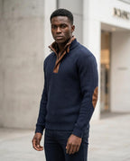 Zumieze - Semel | Rib-Knit Quarter-Zip Sweater Men