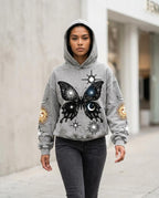 Zumieze - Damar | Printed Relaxed-Fit Hoodie Women