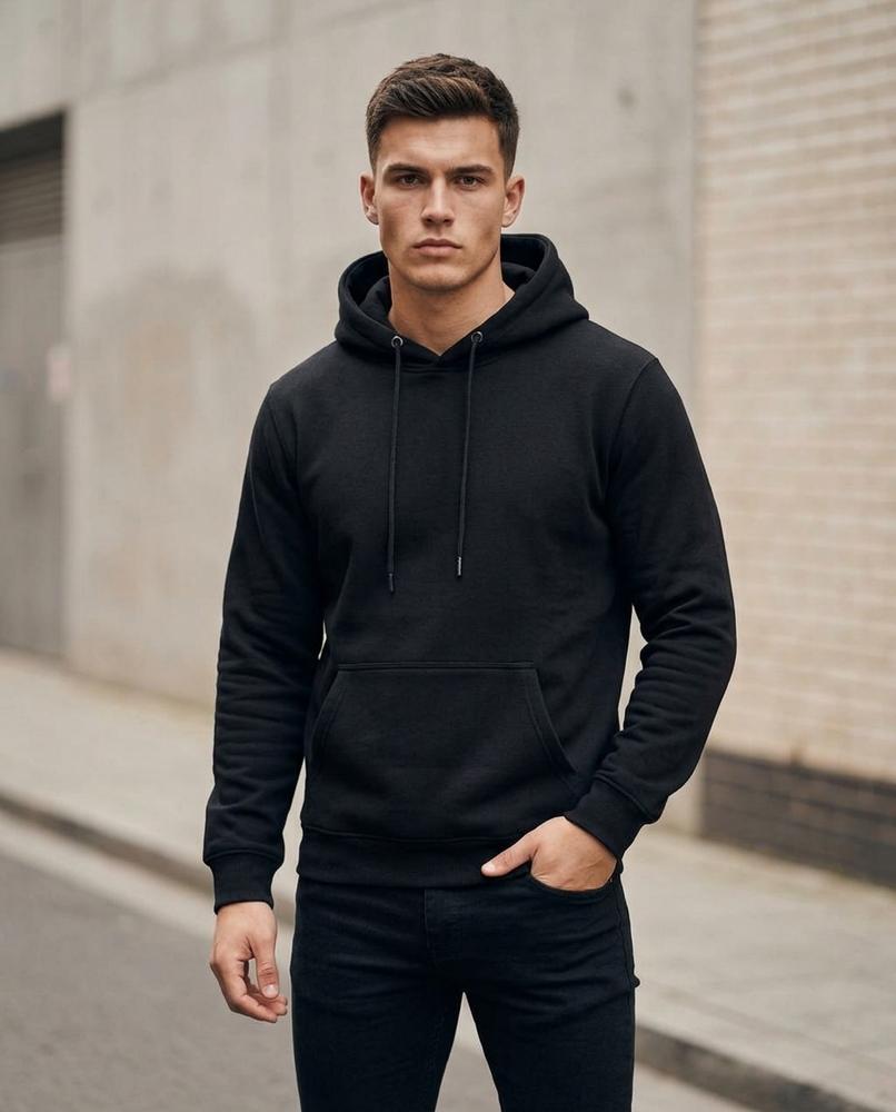 Zumieze - Timin | Solid-Color Long-Sleeved Hoodie Men