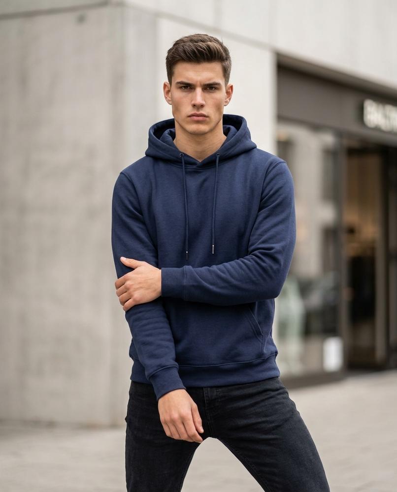 Zumieze - Timin | Solid-Color Long-Sleeved Hoodie Men
