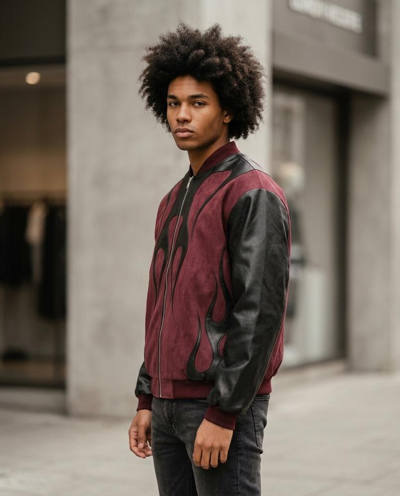 Zumieze - Nemar | Suede-Effect Two-Tone Jacket Men