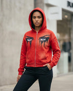 Zumieze - Kalar | Printed Studded Hoodie Unisex