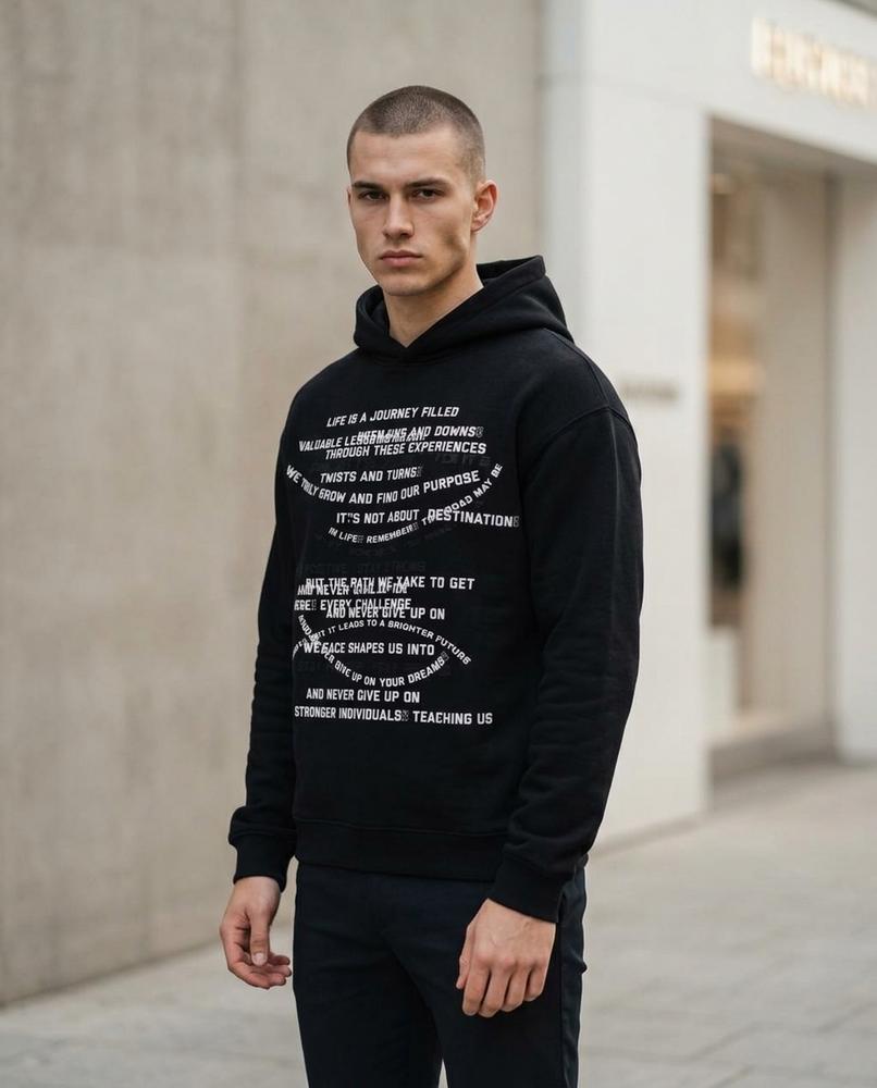 Zumieze - Sesil | Printed Long-Sleeved Hoodie Men