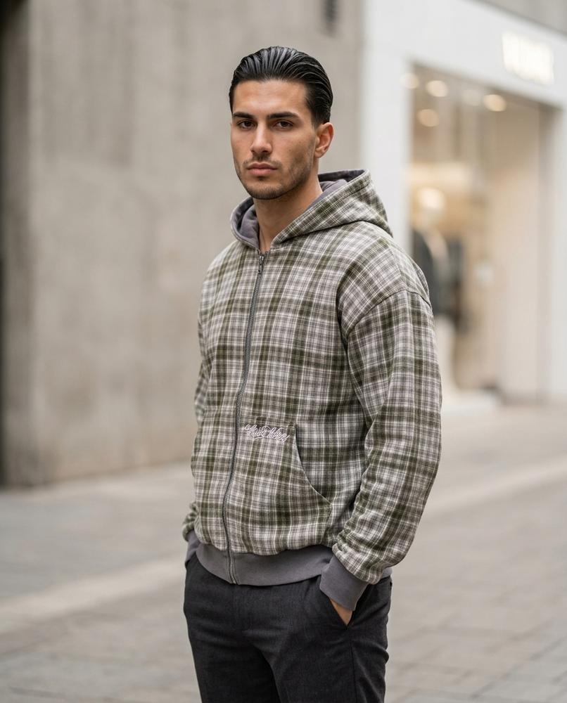 Zumieze - Niram | Plaid Zip-Up Jacket Women