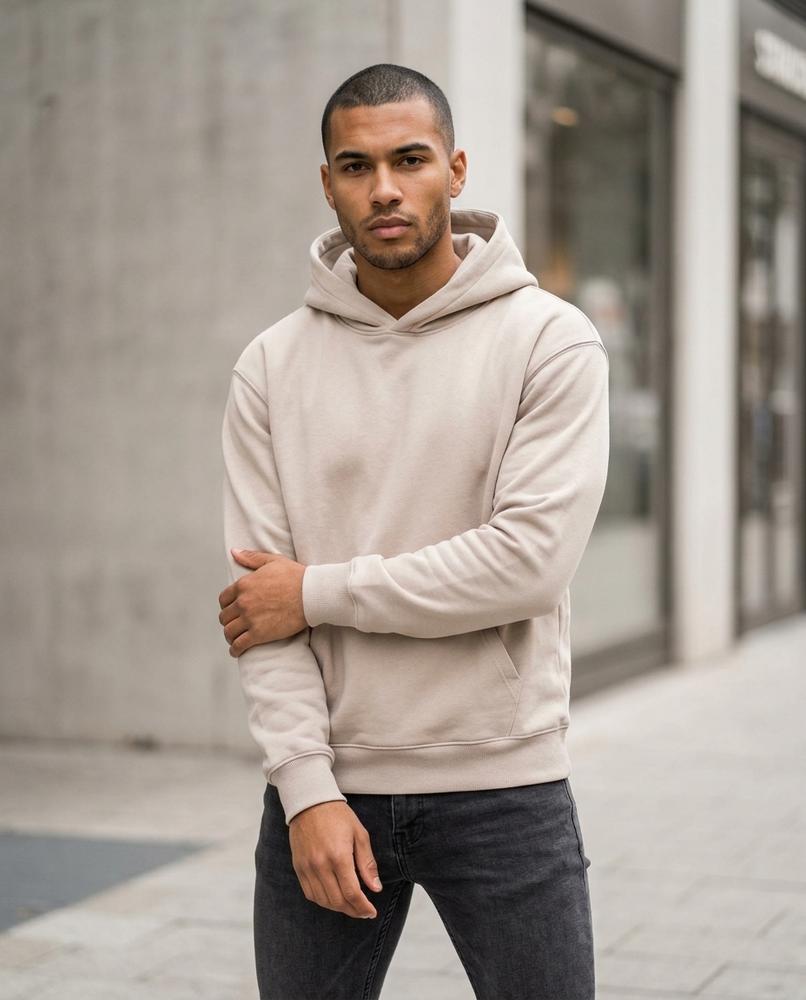 Zumieze - Yosen | Relaxed-Fit Solid-Color Hoodie Unisex