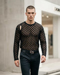 Zumieze - Kasol | Sheer Checkered Top Men