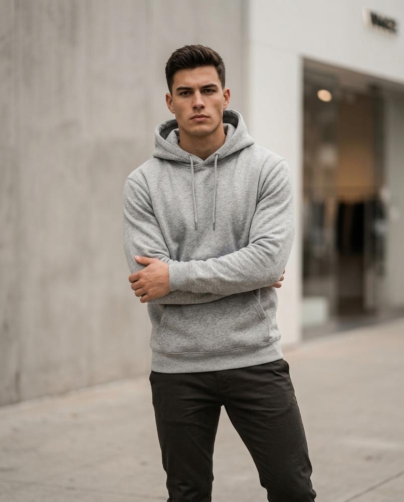 Zumieze - Daven | Printed Relaxed-Fit Hoodie Men
