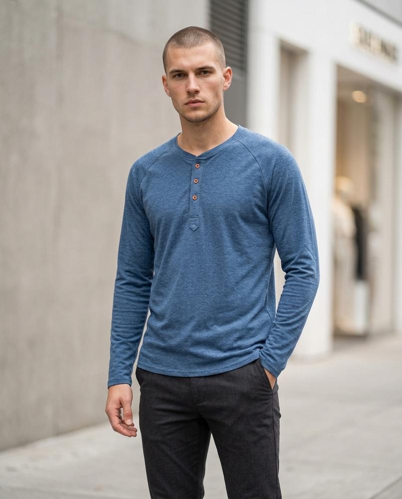 Zumieze - Ronav | Long-Sleeved Button-Placket Shirt Men