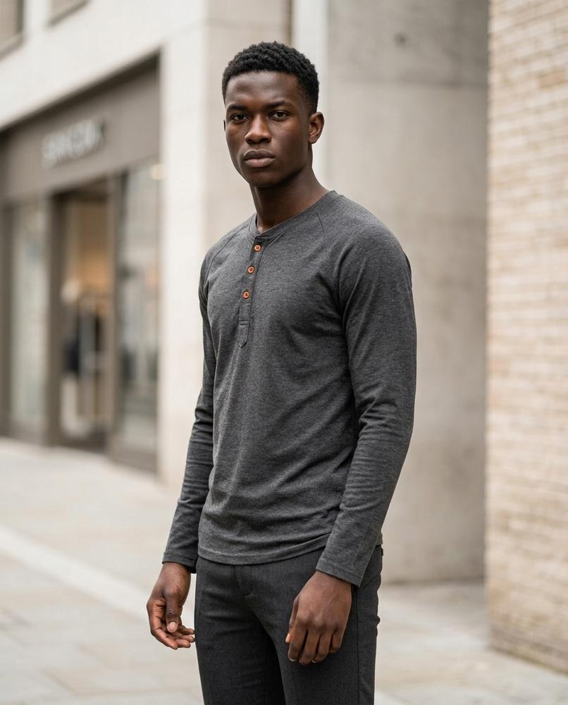 Zumieze - Ronav | Long-Sleeved Button-Placket Shirt Men