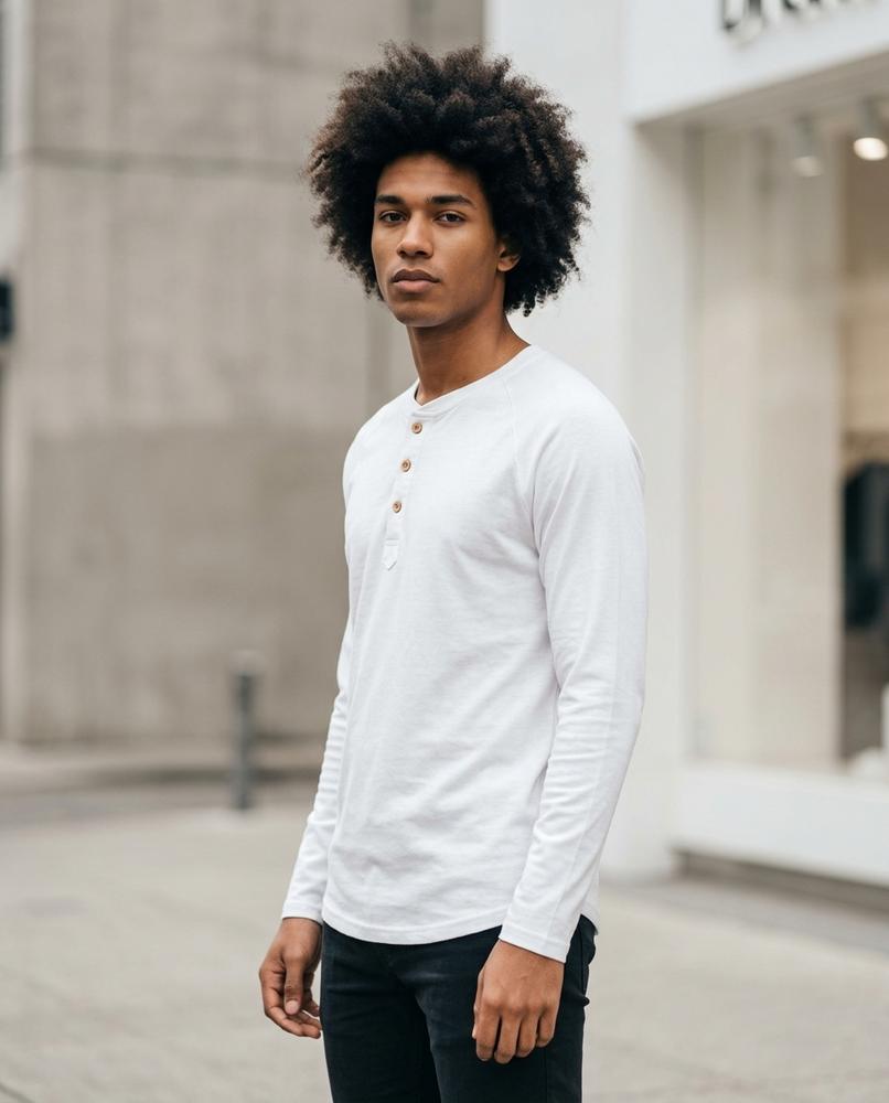 Zumieze - Ronav | Long-Sleeved Button-Placket Shirt Men